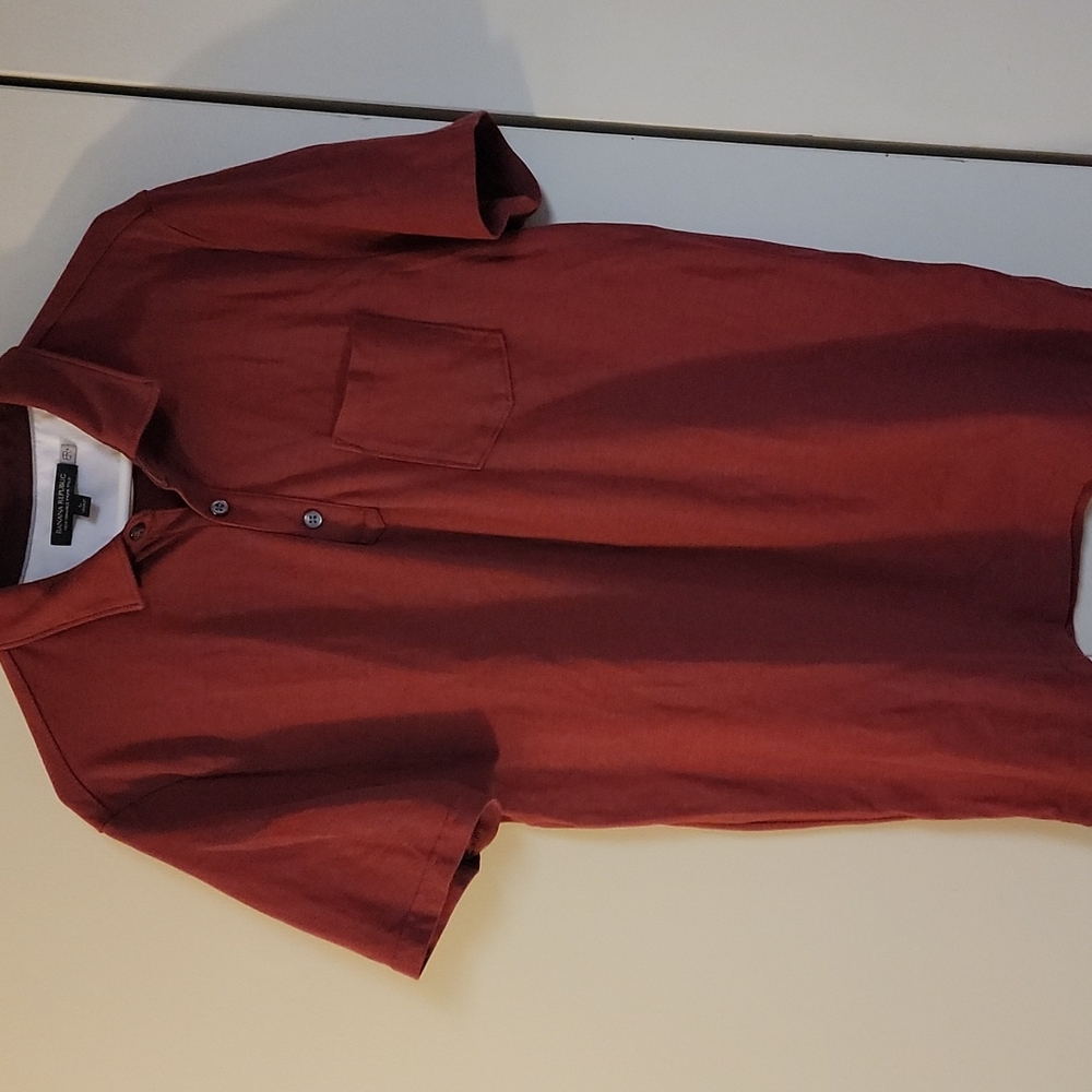 Banna Republic Short sleeve Polo shirt for men's Jeans wear color maroon large